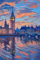Fototapeta premium big ben and houses of parliament
