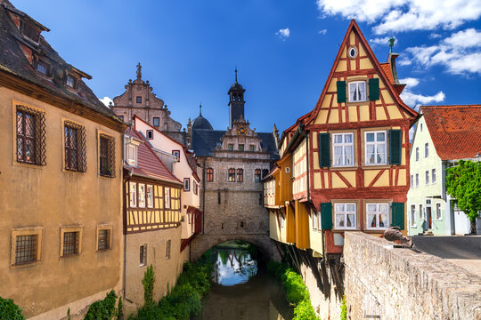 Der Malerwinkel von Marktbreit in Unterfranken, Bayern, Deutschland