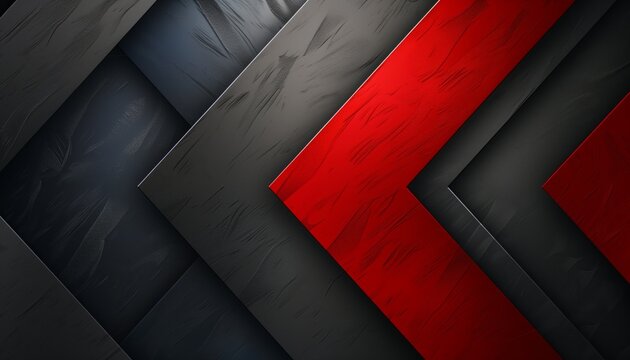 a close up of a red and black chevroned background with a black and red stripe