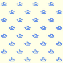 Deformed Eagle Abstract Vector Seamless Pattern