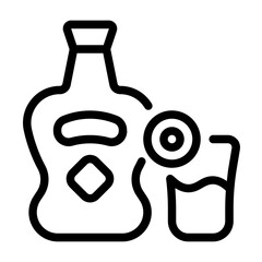 Beer Icon With Line Style