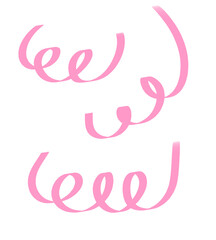 illustration of an background ribbon party element