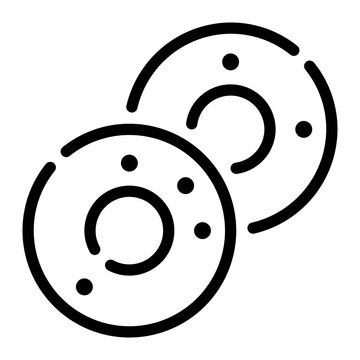 biscoito globo line icon