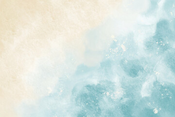 Beach themed abstract paint background.