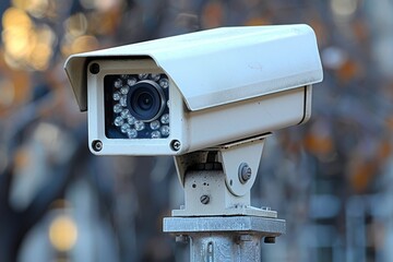 Guarded security alarms in homes monitor real estate surveillance, ensuring secure video camera...
