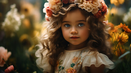 adorable toddler girl in fairy costume