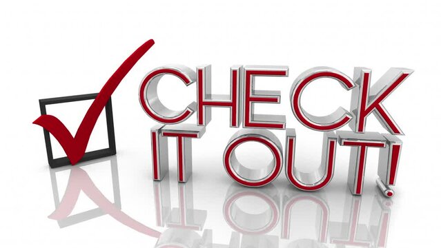 Check It Out Mark Box Take a Look Explore This Consider Pay Attention 3d Animation