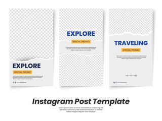 Travel Instagram Post & Stories Template