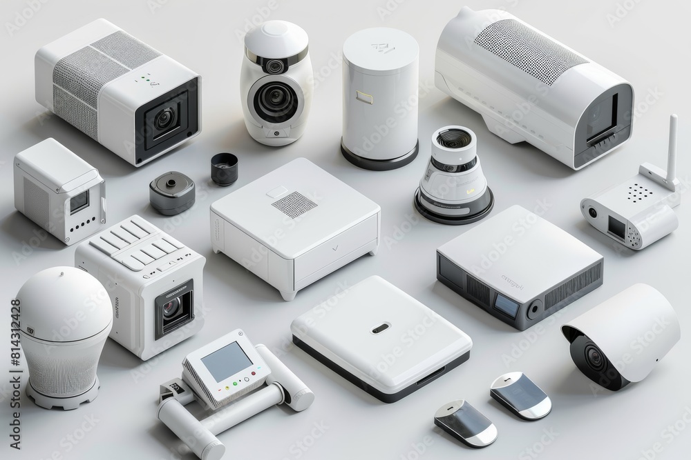 Poster surveillance network capabilities integrate camera systems for urban safety, employing protective se