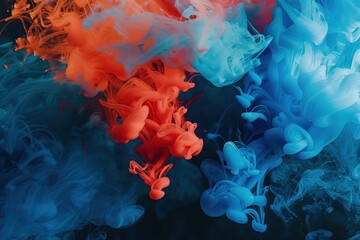 Ink blots underwater 