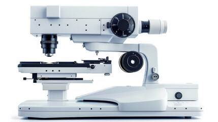 Fototapeta premium a retinal camera, used in ophthalmology, isolated on white.