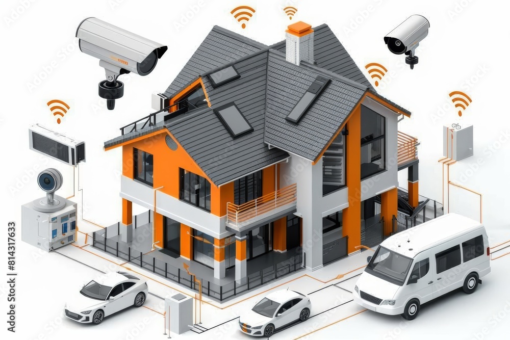 Poster residential security controls integrate safeguarding cameras with observation technologies, ensuring
