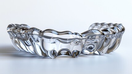 An image of a dental impression tray set, used in prosthodontics, isolated on white.