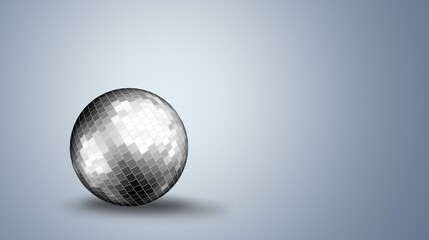 Mirror shining bright disco ball
