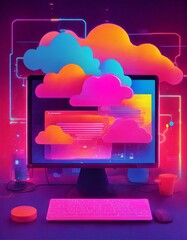 monitor with cloud