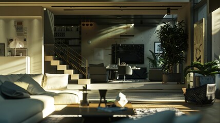 Modern Zen Space with Decorative Elements