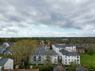Aerial View of Historical Canterbury City Centre, Kent, England, Great Britain. April 20th, 2024