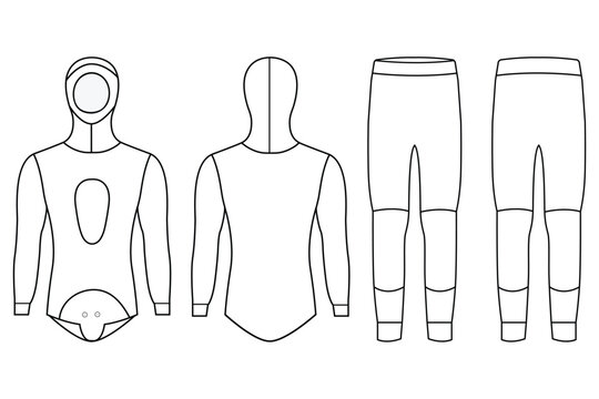 Nataly Osmann Camo Spearfishing Wetsuits Men mockup vector design