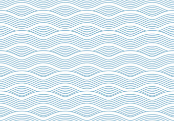 Seamless geometric pattern with waves
