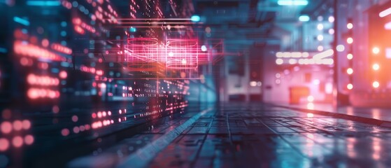 Obraz premium Creative business concept of an AI startup