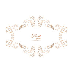 Vector luxury decorative golden vintage frames and borders. retro ornamental frame art and flower isolated floral background
