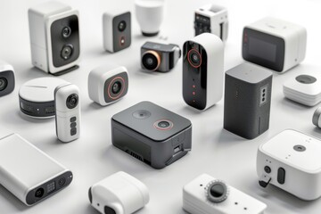 Home IoT systems integrate cameras for indoor pattern recognition, enhancing protective security measures and automated networking for observation and detection.