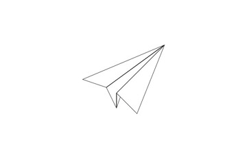 paper plane icon on white background