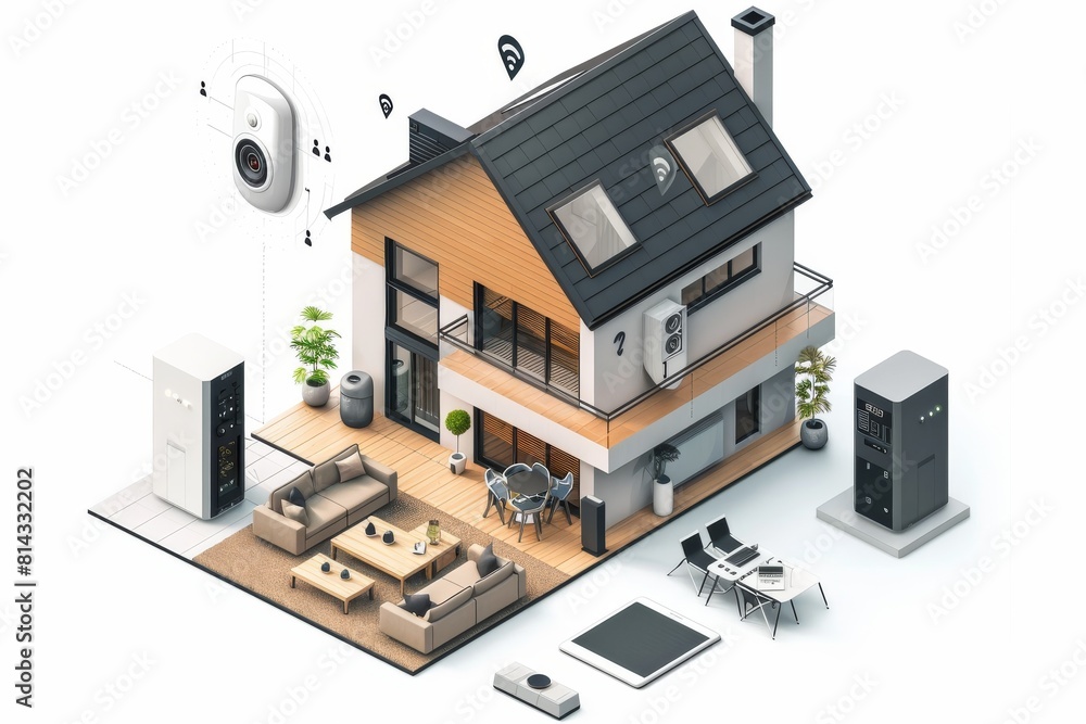 Poster smooth integration of safety measures in smart homes uses camcorder technology for alarming alerts, 