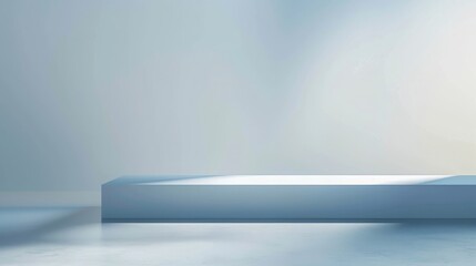 Obraz premium empty room with blue wall