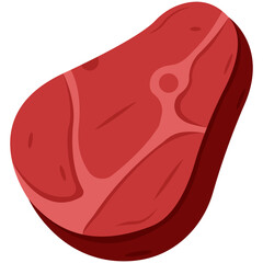 Beef Elements of Eid al-Adha Illustration