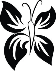 A butterfly drawing with a butterfly on it