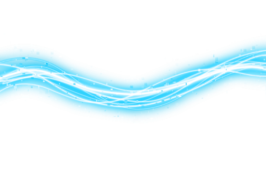 cyberpunk blue light trails in motion 