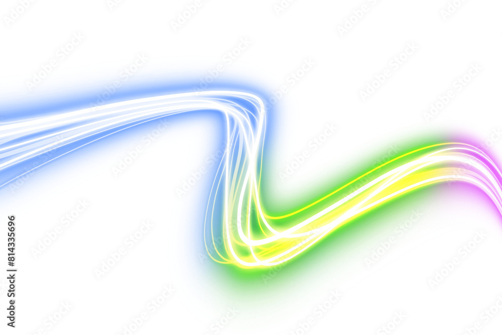 Canvas Prints colorful light trails in motion or light slow shutter effect