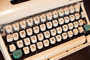 Vintage typewriter - Close up.