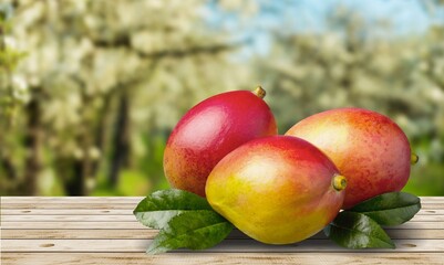 Fresh sweet ripe mango fruit