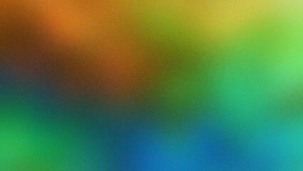 green blue orange , grainy noise grungy empty space or spray texture , a rough abstract retro vibe background template color gradient shine bright light and glow