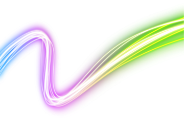 cyberpunk light trails in motion or light slow shutter effect