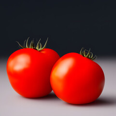 Tomato isolate, Fresh tomatoes, Red tomatoes