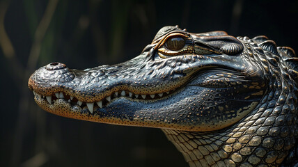 Fototapeta premium an alligator's head and neck