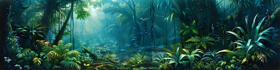 deep forest background