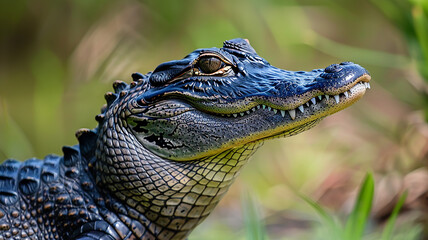Fototapeta premium an alligator's head and neck
