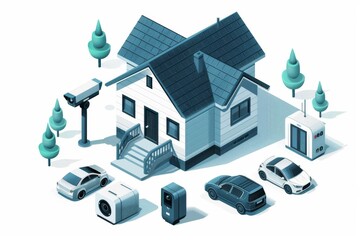 Loud alarms in internet-connected properties integrate video surveillance for smart home security, utilizing high-definition movement sensing in indoor cameras.