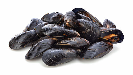a pile of shell mussels