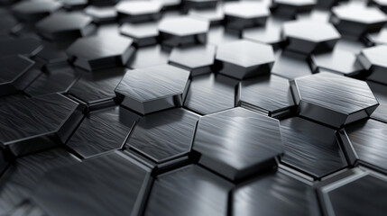 "Geometric Elegance: Black Glossy Background Tiles Perfect For Sophisticated Wallpaper In Modern Interior Design."