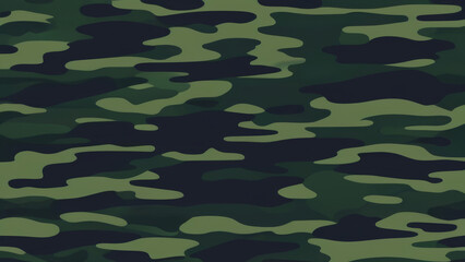 Fototapeta premium A simple camouflage pattern in Green hunting. Military camouflage. Illustration Formats 4K UHD