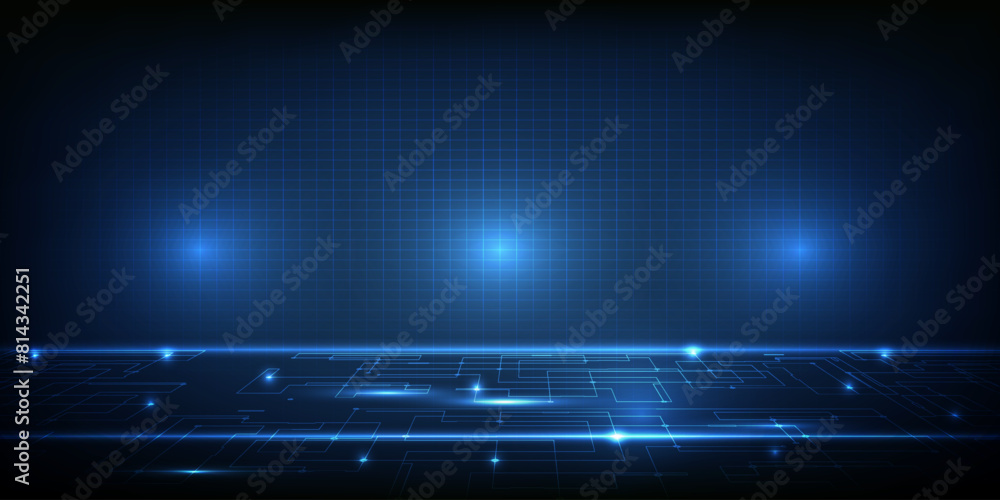 Poster abstract futuristic hi tech space for digital technology background.vector illustration.