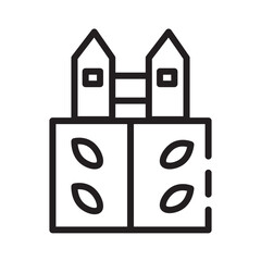 Gardening Nursery Planting Line Icon