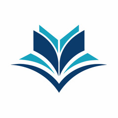 Creative Educational logo vector art illustration with a Book icon logo design.