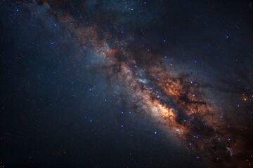 Milky way seen in space 
