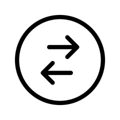 Exchange Icon Vector Symbol Design Illustration